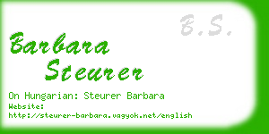 barbara steurer business card